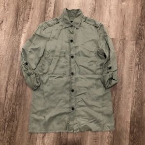 Zara olive green button down